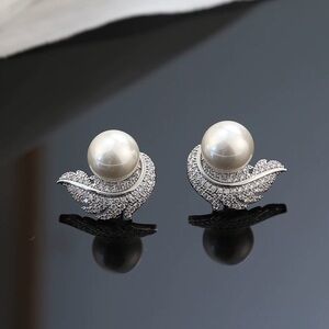 10 pairs bundle diamond pearl earrings wholesale price